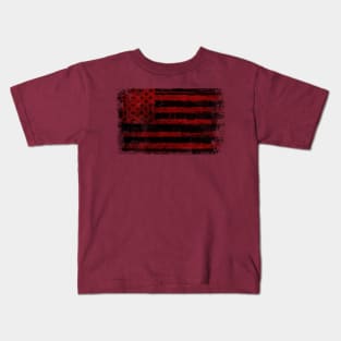 American Flag Hawk Kids T-Shirt